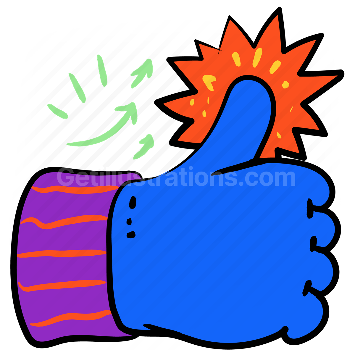 hand, gesture, hand gesture, sticker, thumbs up, approve, approval